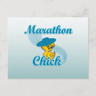 Carte Postale Marathon Chick #3