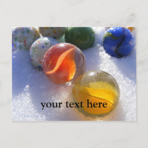 Carte postale Marbres de verre