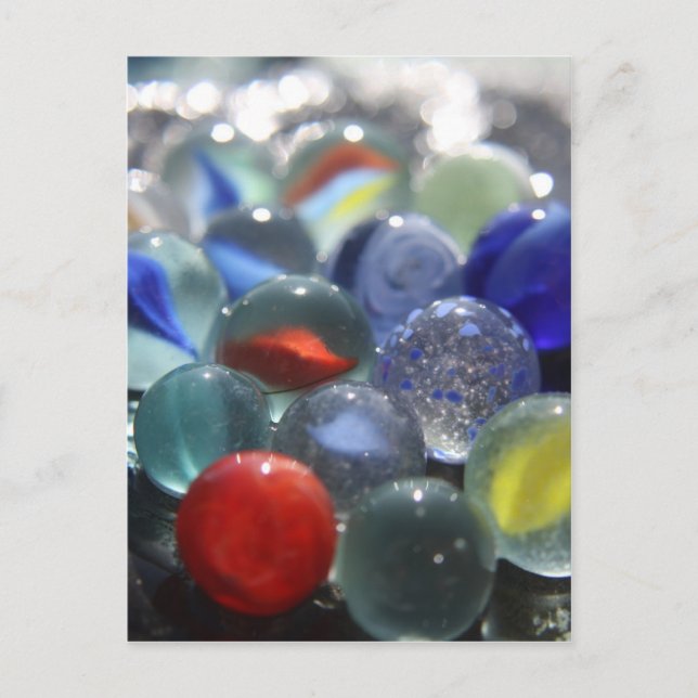 Carte Postale Marbres de verre marin (Devant)