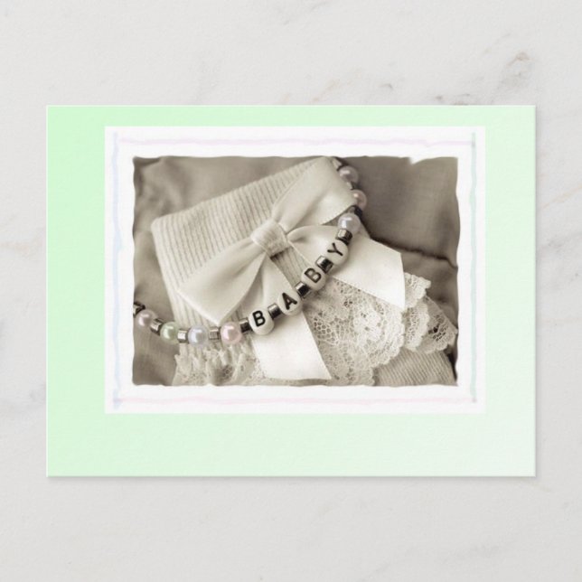Carte Postale Marchandises élégantes de bébé (Devant)