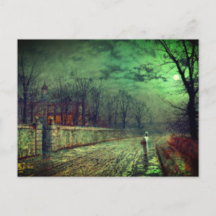 Carte Postale Marche au clair de lune
