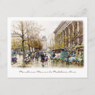 Carte Postale Marché aux fleurs à la Madeleine, Paris