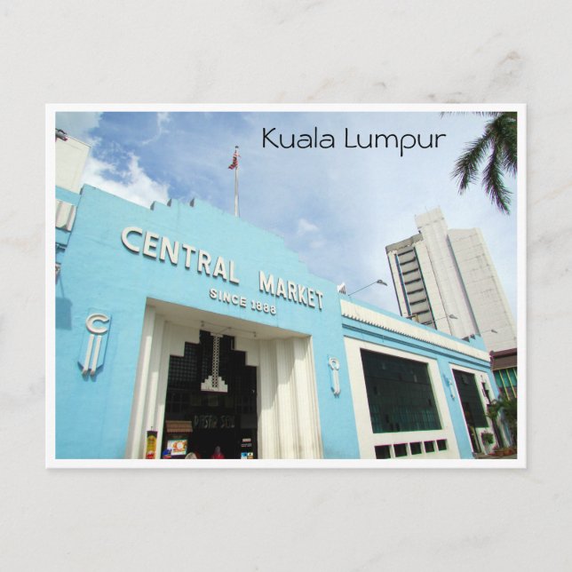 Carte Postale marché central kl (Devant)