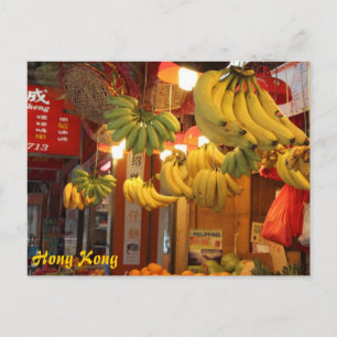 Carte Postale Marché de Hong Kong