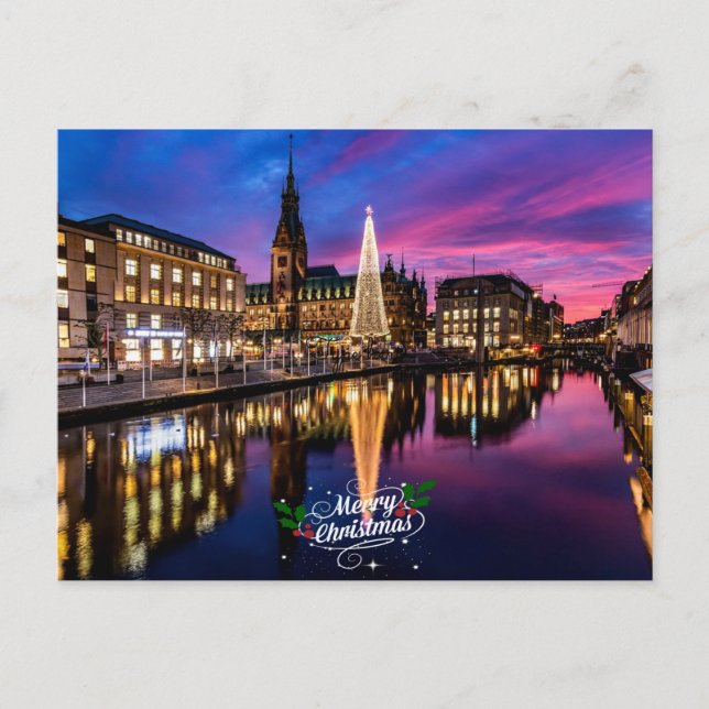 Carte Postale Marché de Noël de Hambourg (Devant)