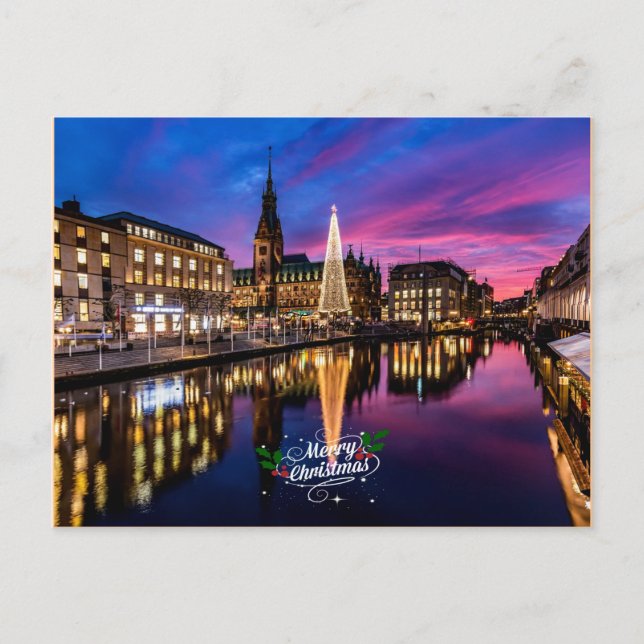 Carte Postale Marché de Noël de Hambourg (Devant)