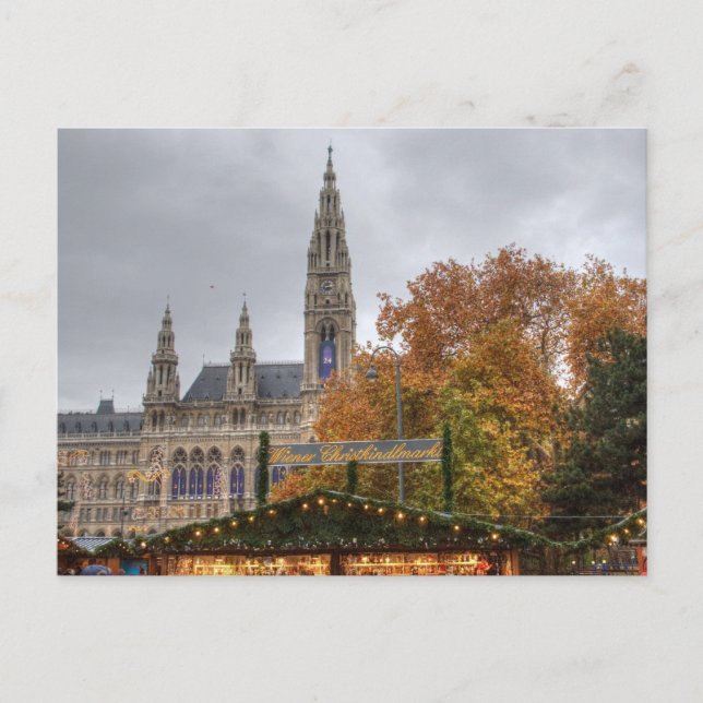 Carte Postale Marché de Noël de Vienne (Devant)