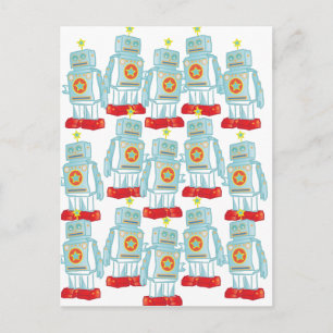Carte Postale Marche des robots