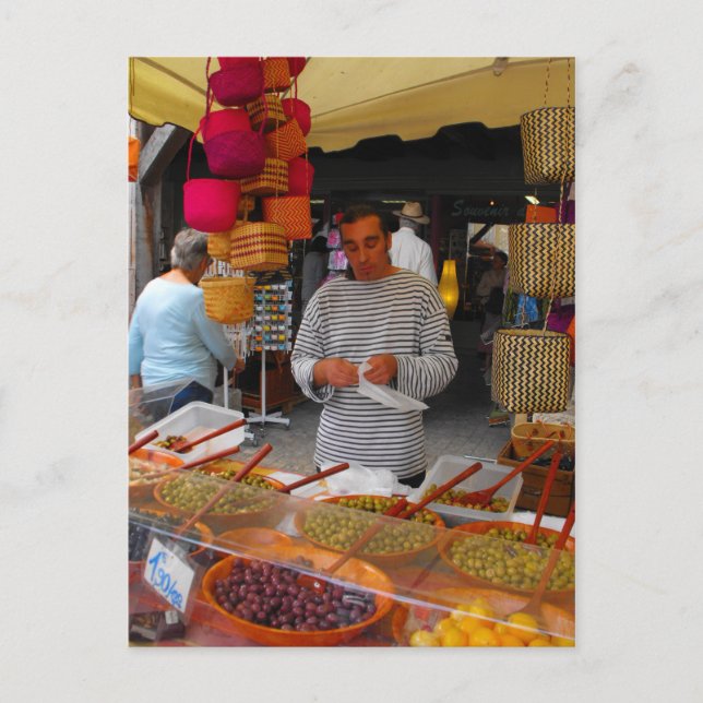 Carte Postale Marché français (Devant)