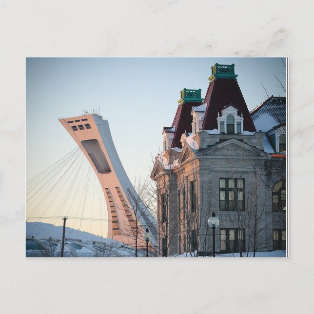 Carte Postale Marché Maisonneuve et Stade Olympique (Devant)