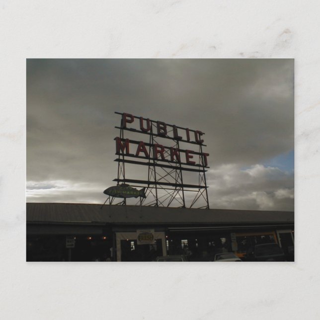 Carte Postale Marché Pike Place À Seattle (Devant)