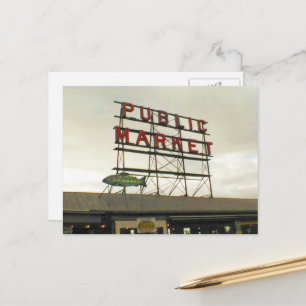 Carte Postale Marché public à Seattle, WA