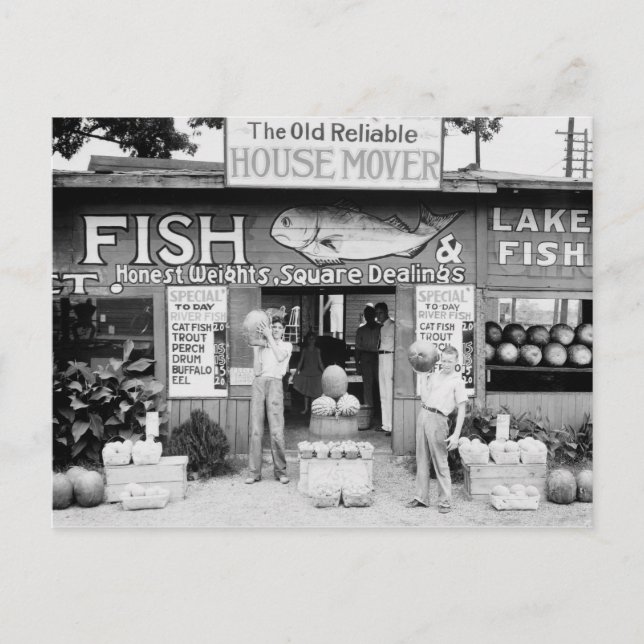 Carte Postale Marché routier, 1936 (Devant)