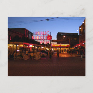 Carte Postale Marché Seattle, Etats-Unis de Pike