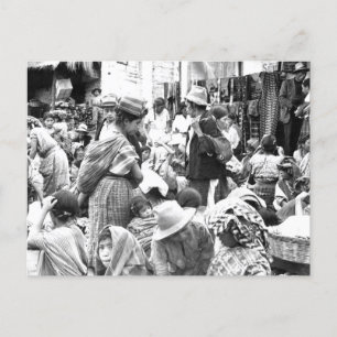 Carte Postale Marché Sololá Guatemala photo vintage