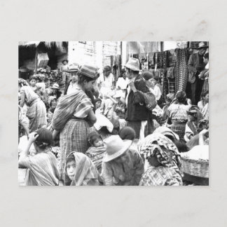 Carte Postale Marché Sololá Guatemala photo vintage