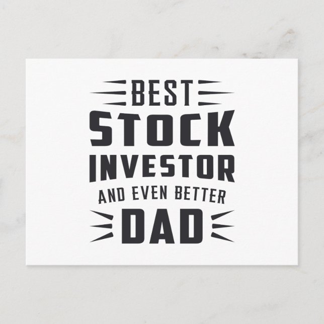 Carte Postale Marché stock Stock Investisseur Bull Trader Trader (Devant)