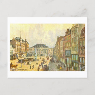 Carte Postale Marché vintage Bonn Allemagne