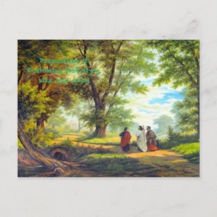 Carte Postale Marcher jusqu'à Emmaus