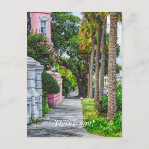 Carte Postale Marcher le long du Merci Rainbow Row