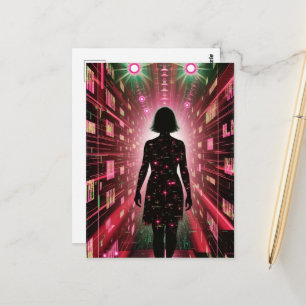 Carte Postale Marcher perdu dans l'algorithme