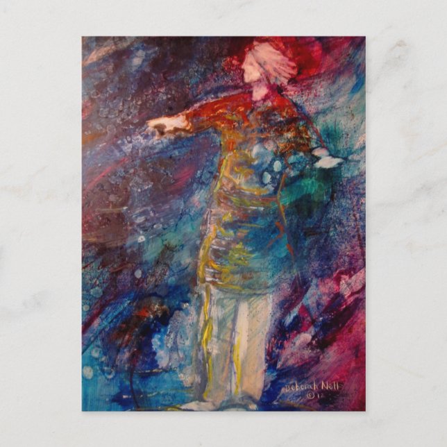 Carte postale "Marcher sur l'eau" (Devant)