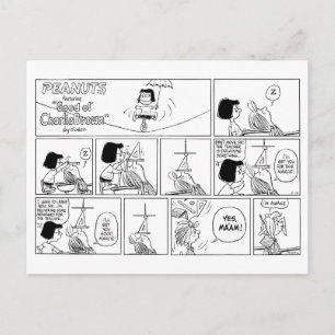 Carte Postale Marcie & Peppermint Patty Dans La Classe