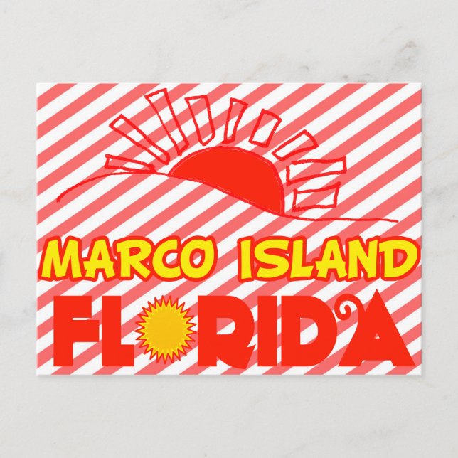 Carte Postale Marco Island, Floride (Devant)
