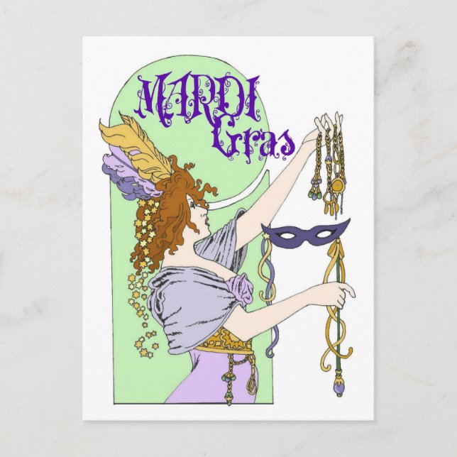 Carte Postale Mardi Gras (Devant)