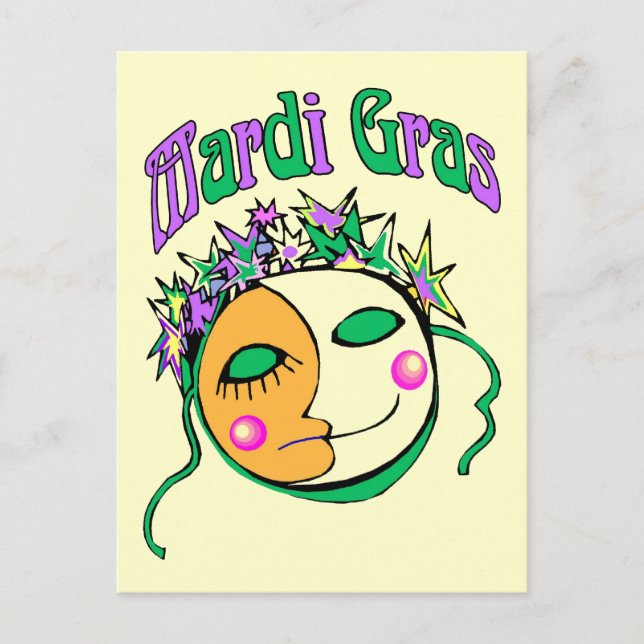 Carte Postale Mardi Gras (Devant)