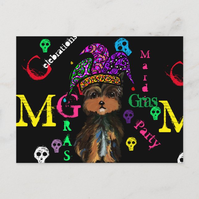 Carte Postale Mardi GRAS (Devant)