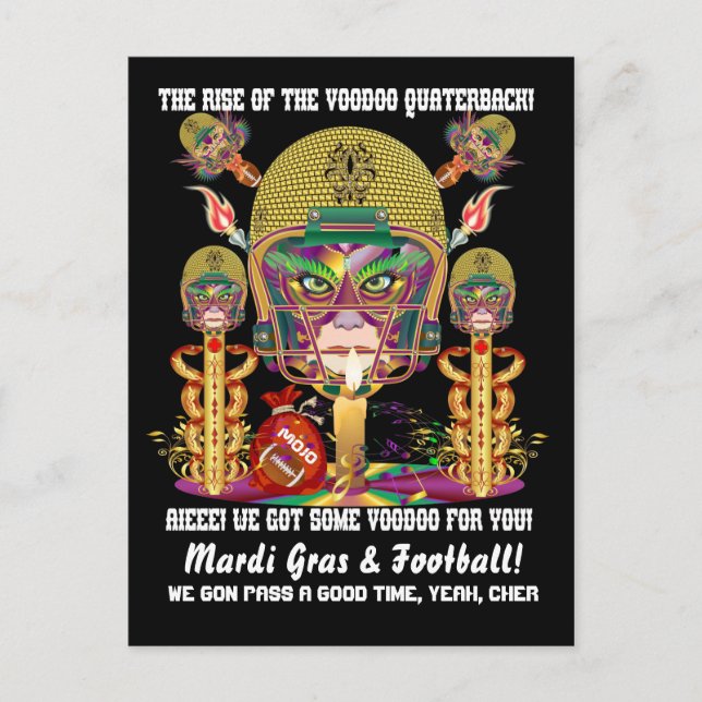 Carte Postale Mardi Gras (Devant)