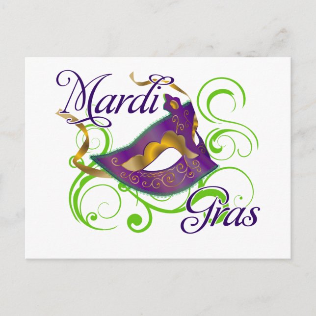 Carte Postale Mardi gras (Devant)