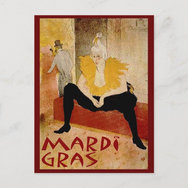 Carte Postale Mardi Gras (Devant)