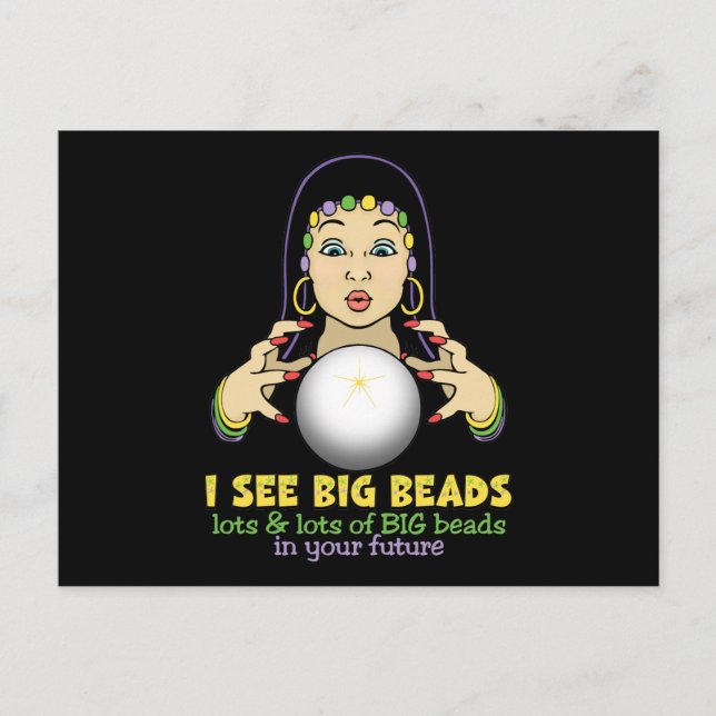 Carte Postale Mardi Gras Fortune (Devant)