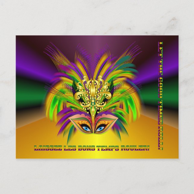 Carte Postale Mardi-Gras-Mask-The-Queen-V-2 (Devant)