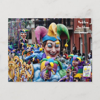 Carte postale Mardi Gras New Orleans, Louisiane