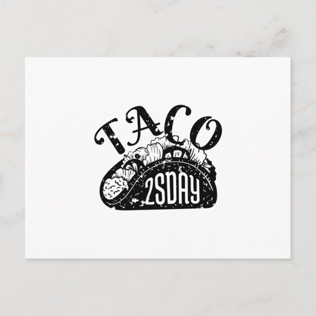 Carte Postale Mardi Taco (Devant)