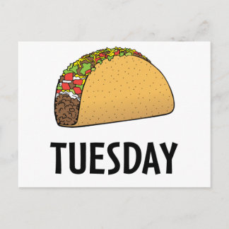 Carte Postale Mardi Taco