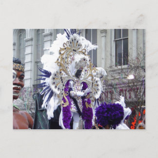 Carte Postale Mardis Gras Zulu King