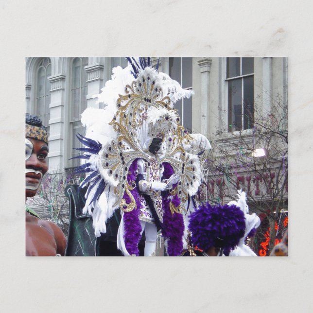 Carte Postale Mardis Gras Zulu King (Devant)