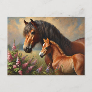 Carte Postale Mare de Baie avec une peinture Fleur sauvage de Fo