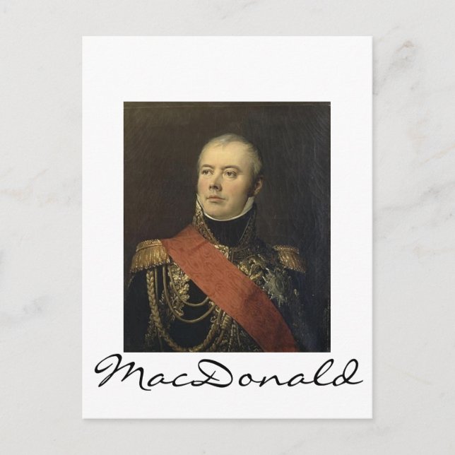Carte Postale Maréchal MacDonald (Devant)
