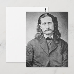 Carte Postale Maréchal Wild Bill Hickok Vieux Ouest Tireur d'éli