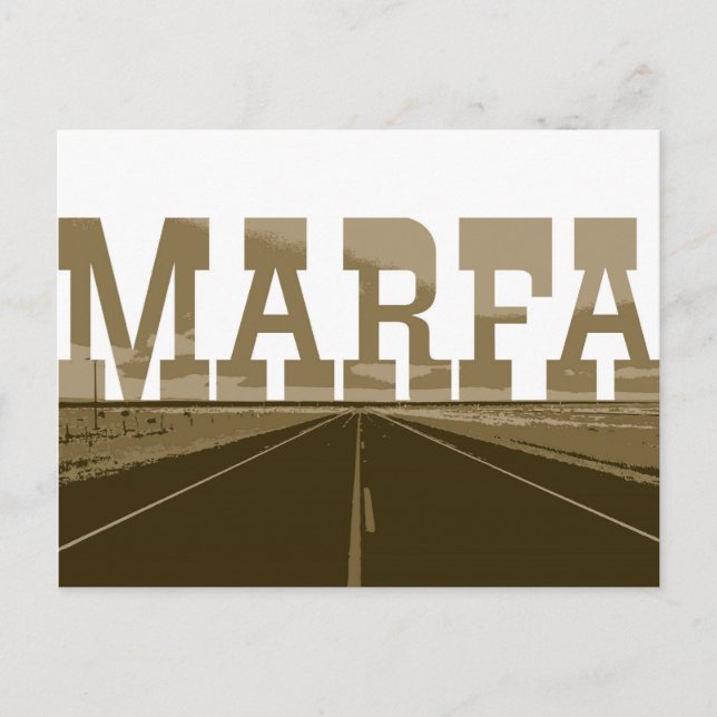 Carte Postale Marfa Texas (Devant)