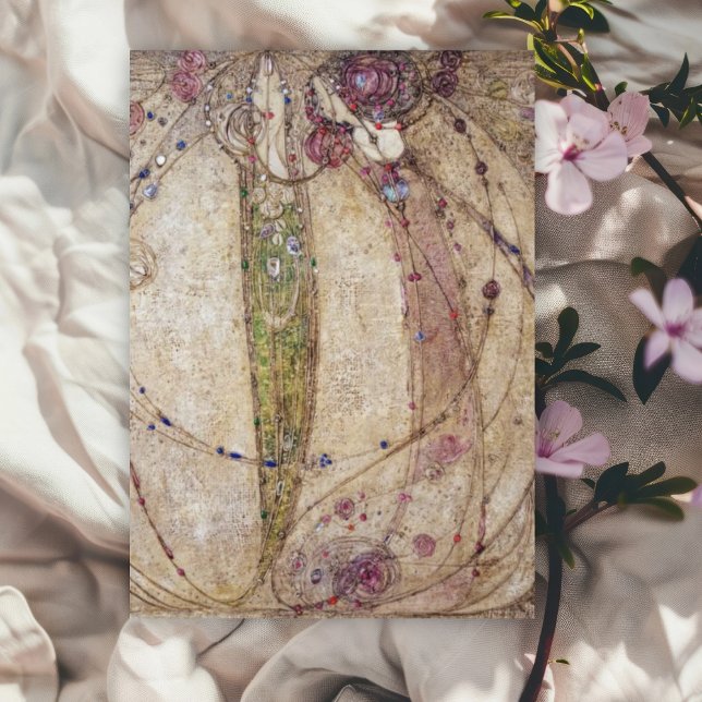 Carte Postale Margaret MacDonald La rose rouge et la rose blanch (Créateur téléchargé)