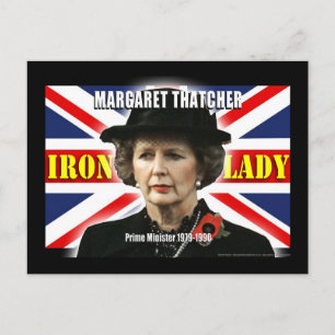 Carte Postale Margaret Thatcher Premier ministre