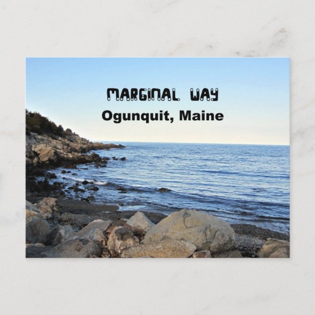 Carte Postale Marginal Way, Ogunquit, Maine (Devant)