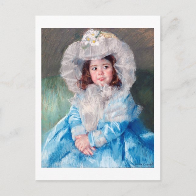 Carte Postale Margot en bleu, Mary Cassatt (Devant)