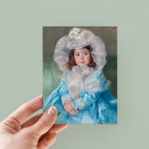 Carte Postale Margot en bleu   Mary Cassatt